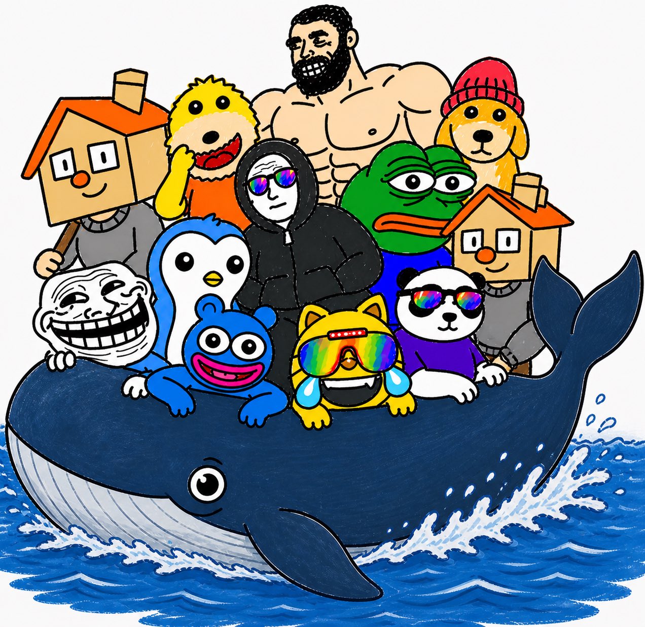 The BRRR believer whale crew